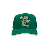 Hellstar Green Snapback (Rhinestone Logo)