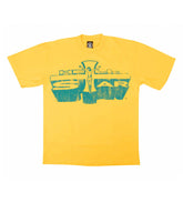 HELLSTAR STUDIOS 'JESUS EMBLEM' TEE - YELLOW GREEN