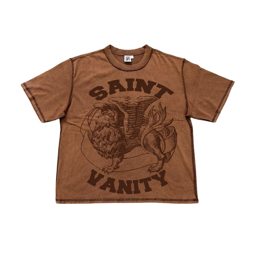 Saint Vanity Griffin Tee Brown