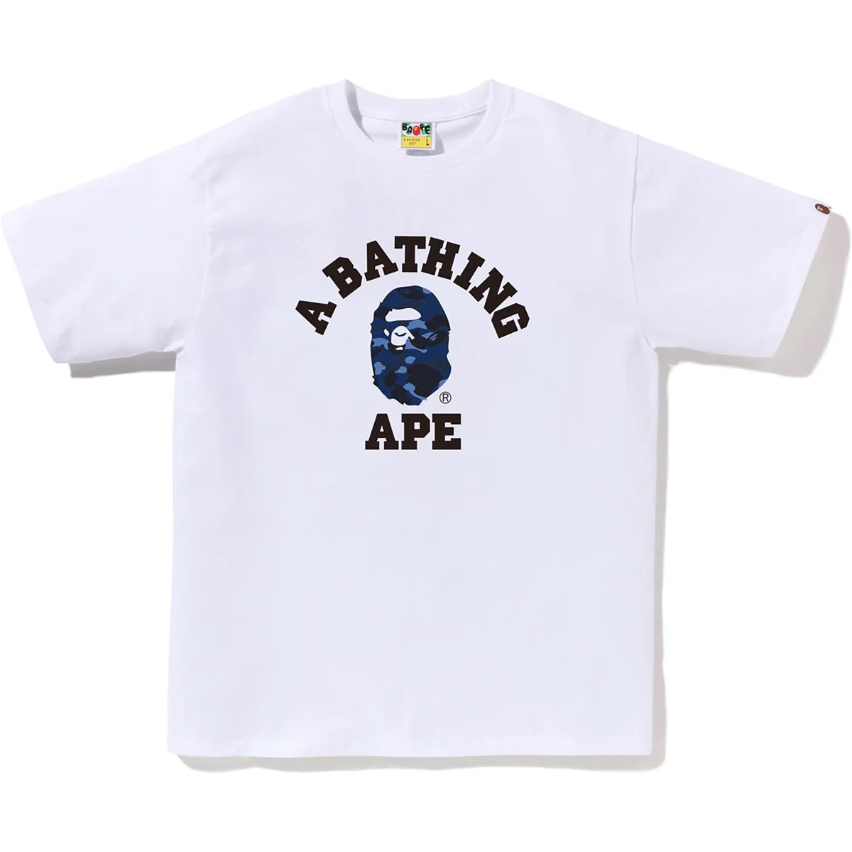 BAPE Color Camo College Tee White/Navy