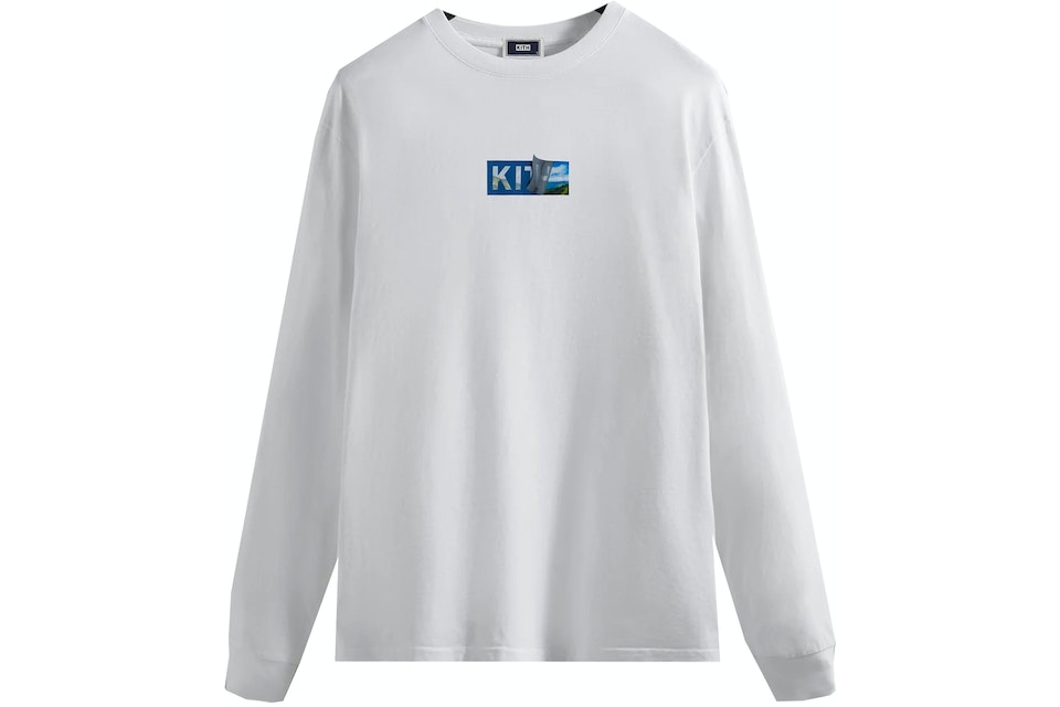 Kith Logo Peel L/S Tee White