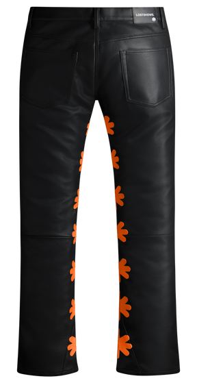 LOSTSHDWS LEATHER PANT (ORANGE)