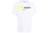 Palm Angels Malibu Sprayed Logo Tee White/Yellow