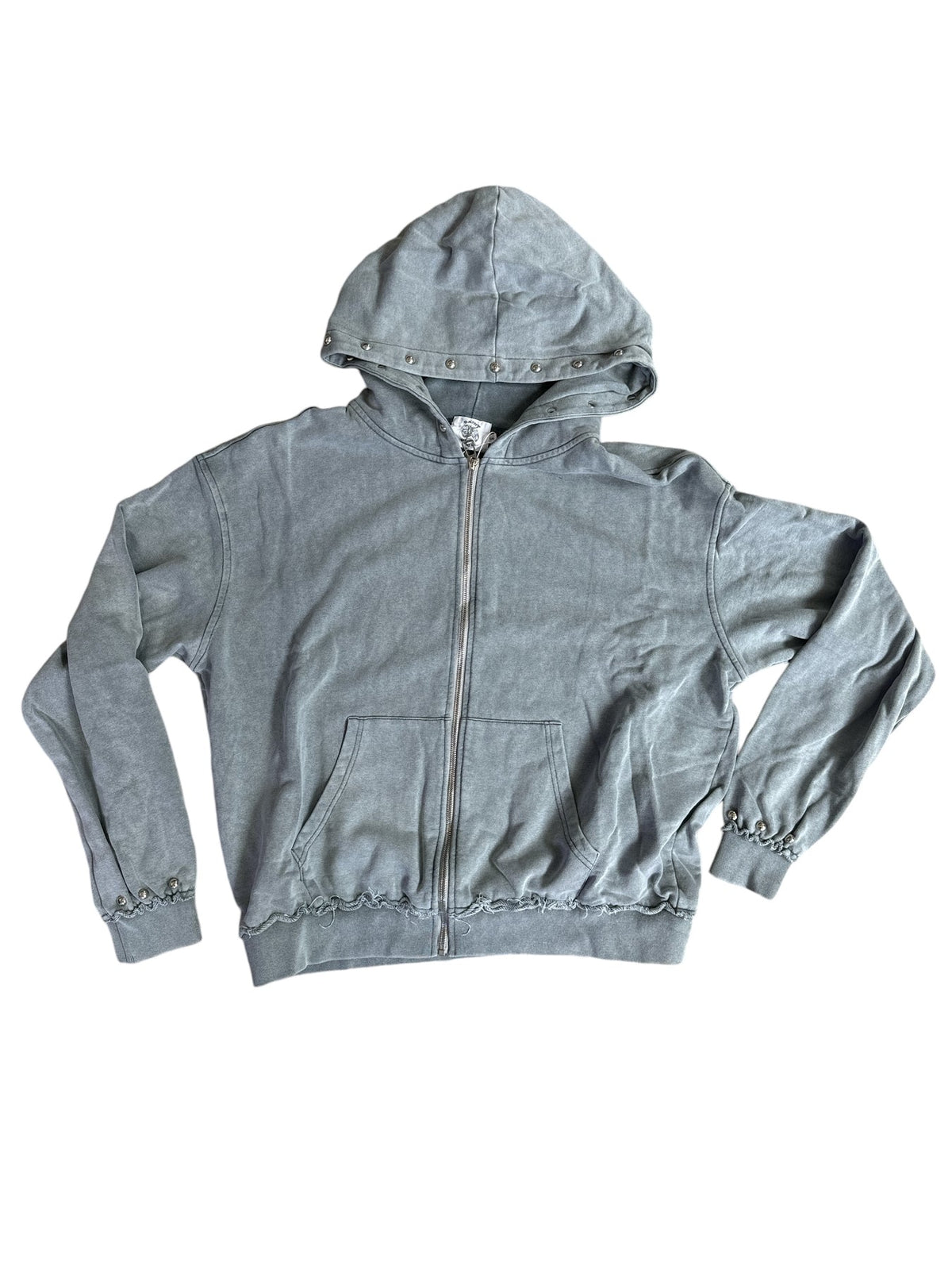 Saint Vanity Terry Zip Up Grey