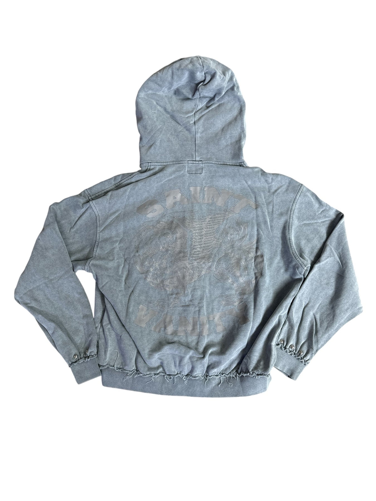 Saint Vanity Terry Zip Up Grey