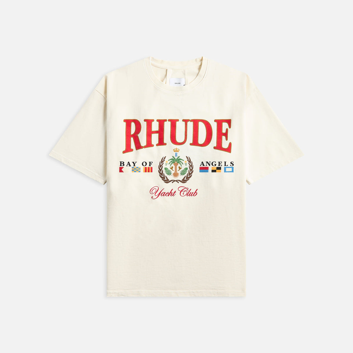Rhude Vintage White Bay Of Angels Yacht Tee