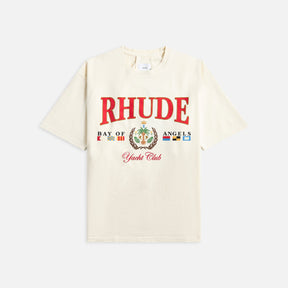 Rhude Vintage White Bay Of Angels Yacht Tee