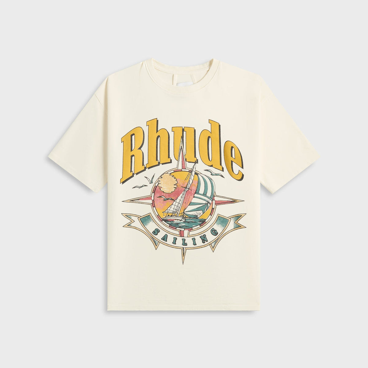Rhude Vintage White Port De Tee