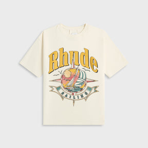 Rhude Vintage White Port De Tee