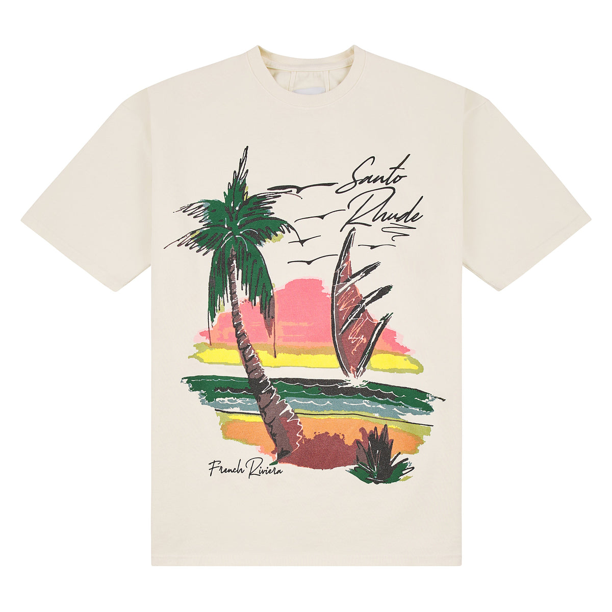 Rhude Vintage White Saint Tee