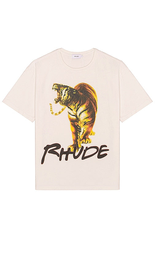 Rhude Tiger Tee Cream