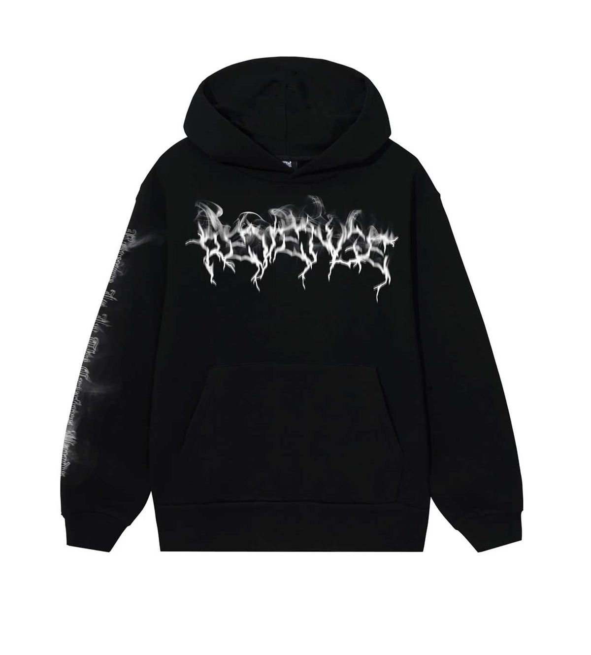 Revenge Smoke Lightning Logo Hoodie Black