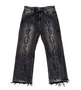 Revenge Thorn Denim Pant Black