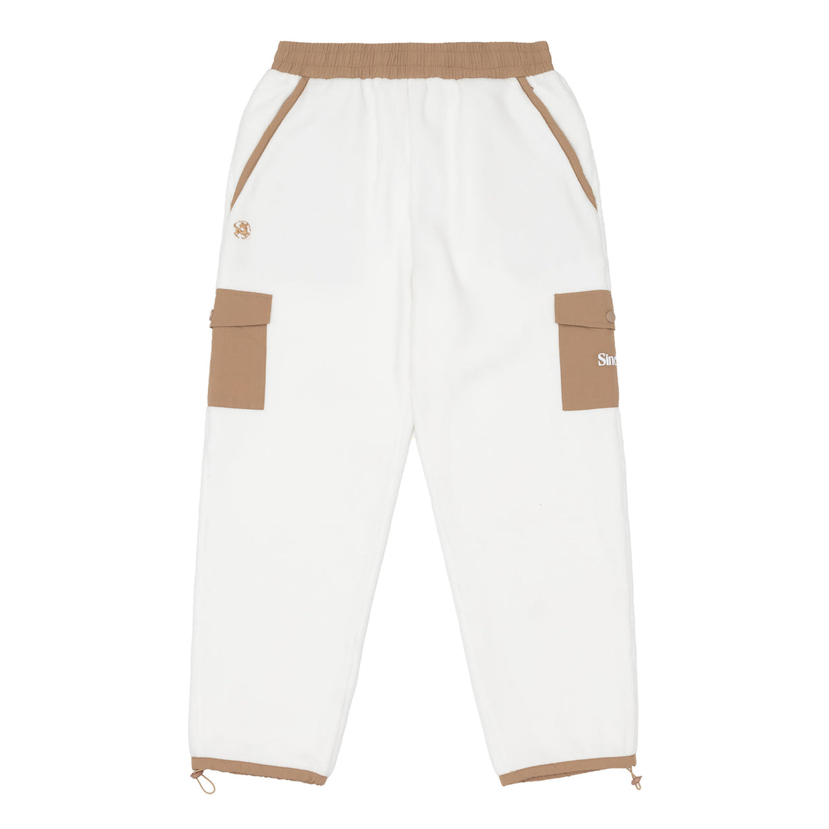 Sinclair Cargo Pocket Fleece Pant Off White