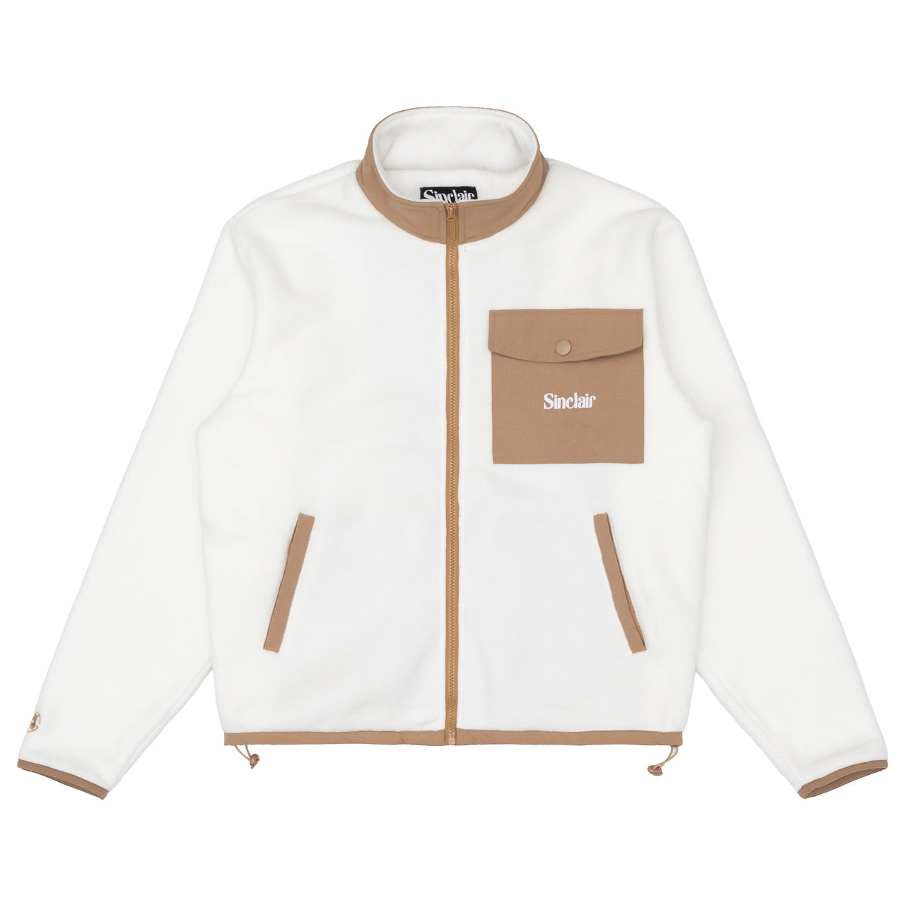 Sinclair Cargo Pocket Fleece Off White