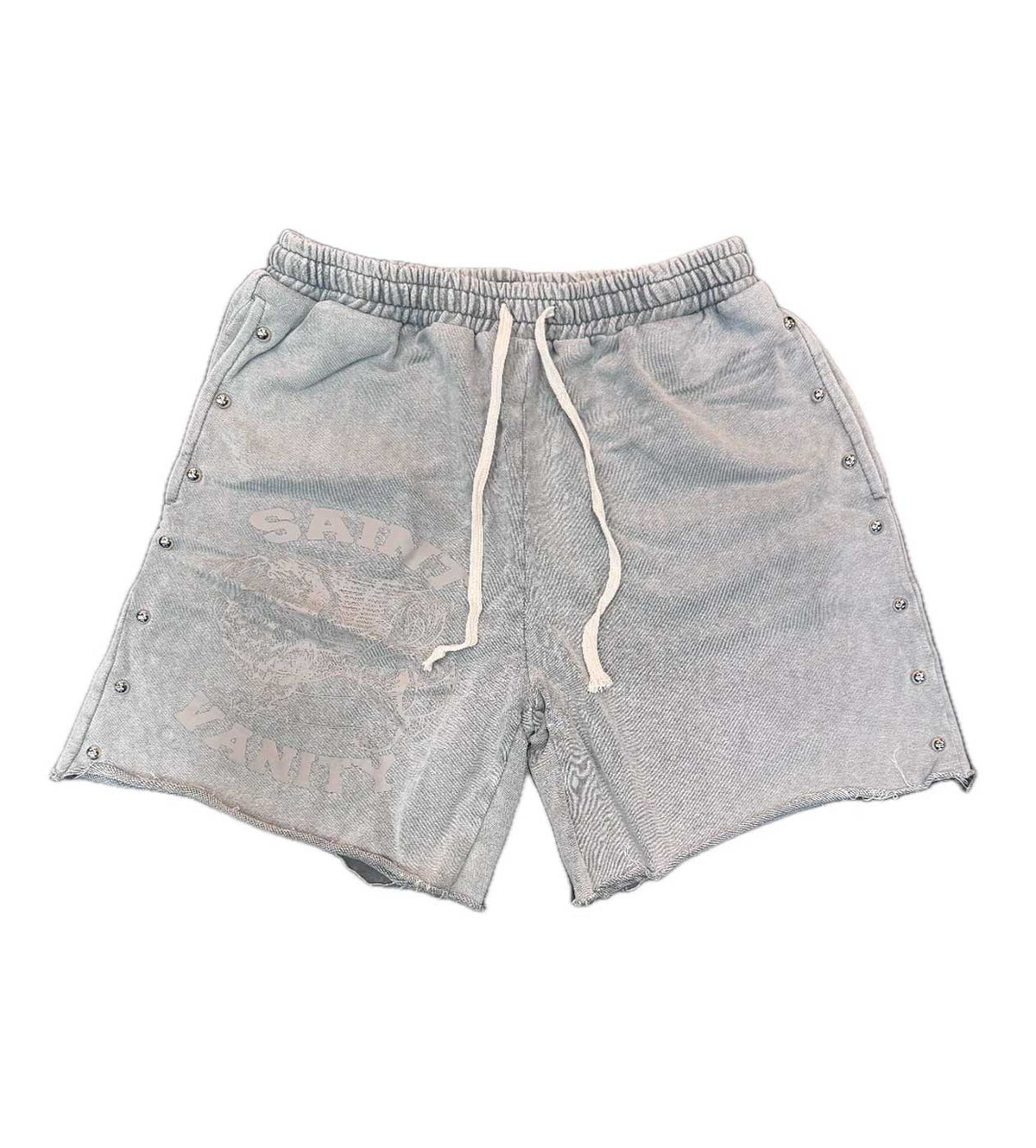 Saint Vanity Terry Shorts Grey