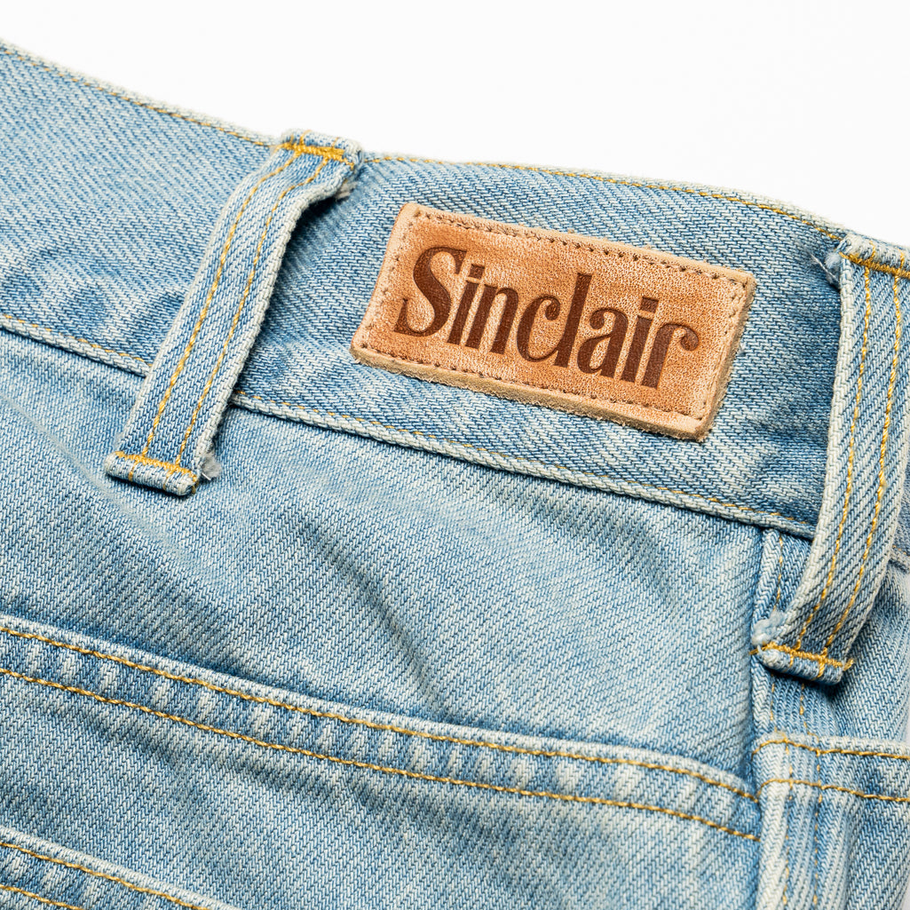 Sinclair Single Knee Rigid Cargo Denim Light Blue Wash