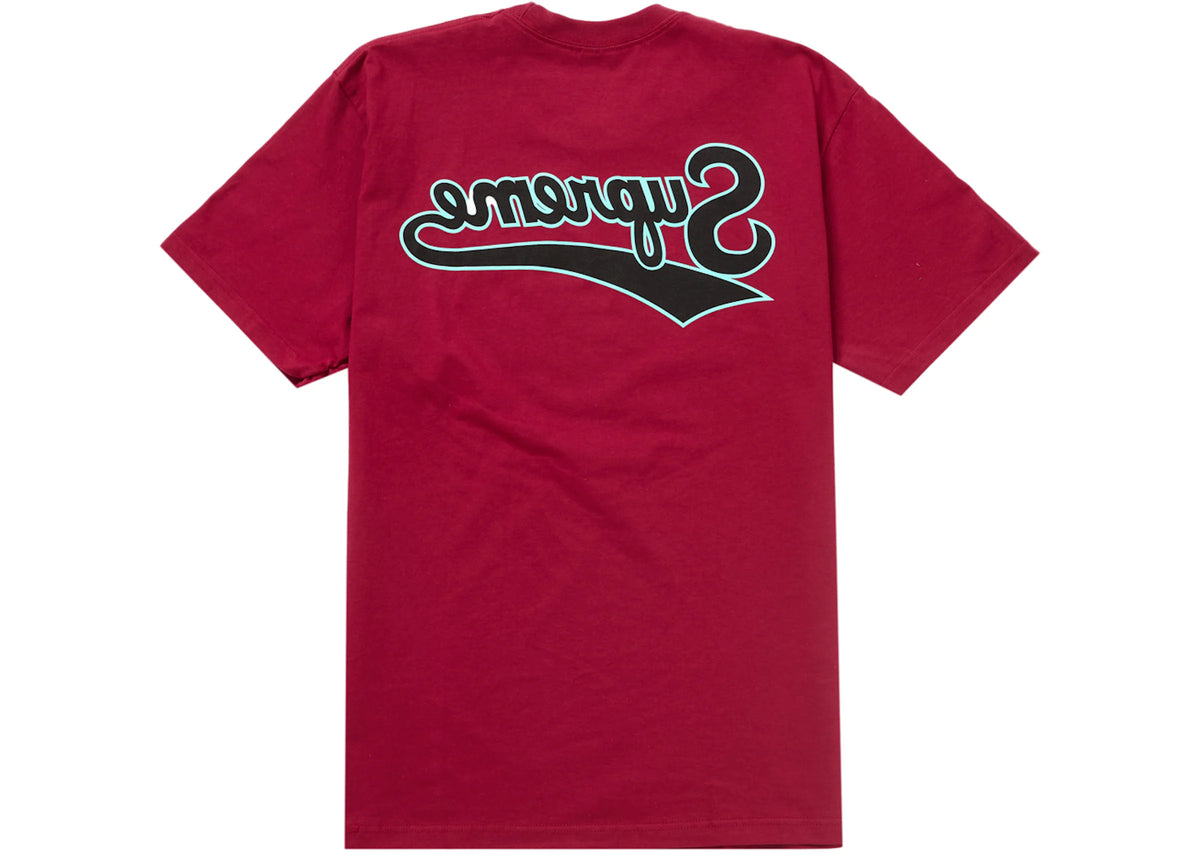 Supreme Backwards Tee Cardinal Red