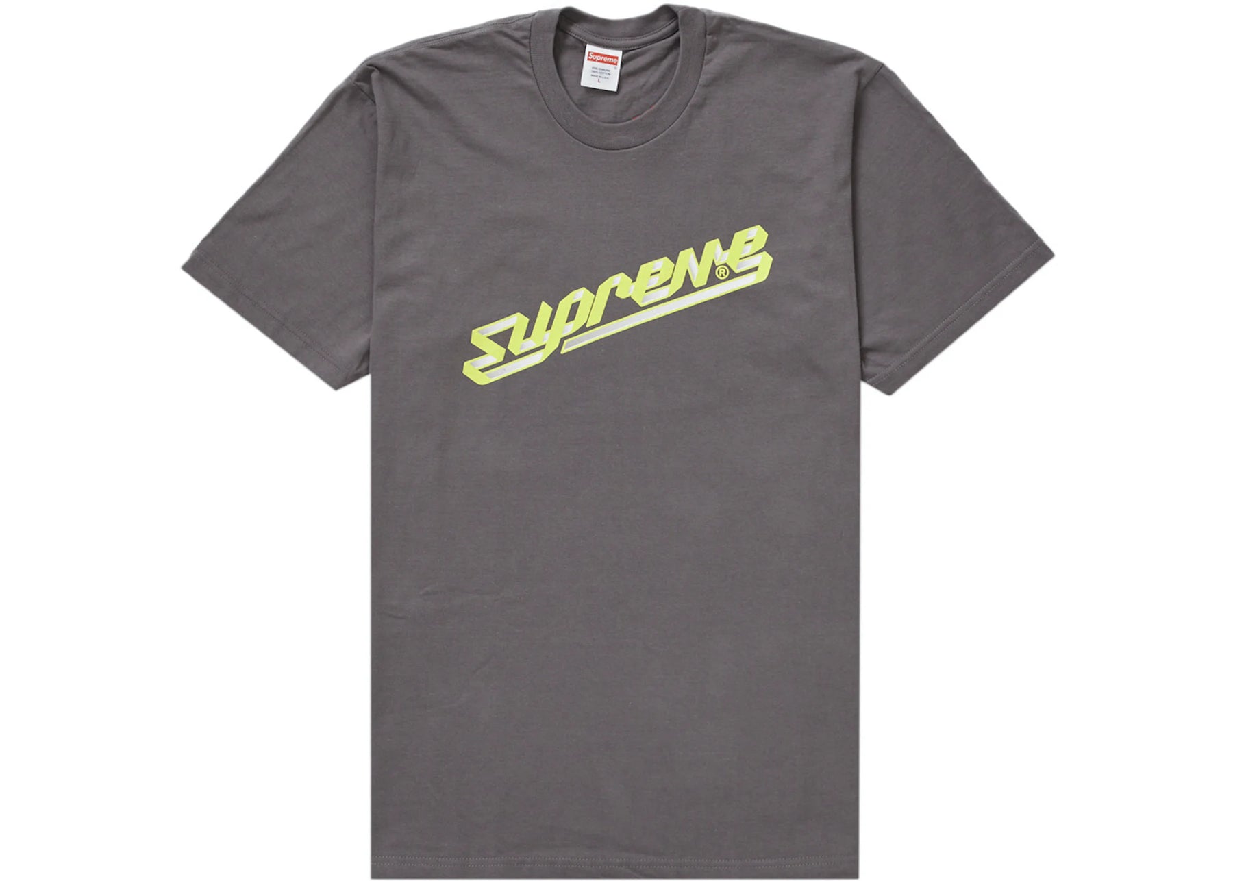 Supreme Banner Tee (FW23) Charcoal