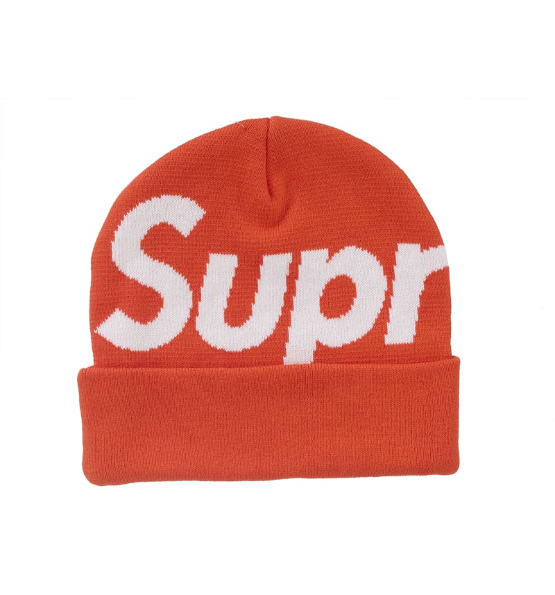 Supreme Big Logo Beanie Orange