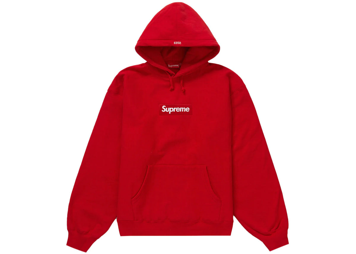 Supreme Box Logo Red Hooded Sweatshirt (FW23)