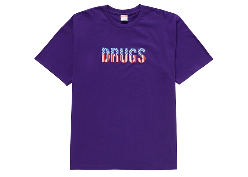 Supreme Drugs Tee Purple