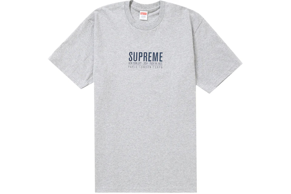 Supreme Paris Tee Grey