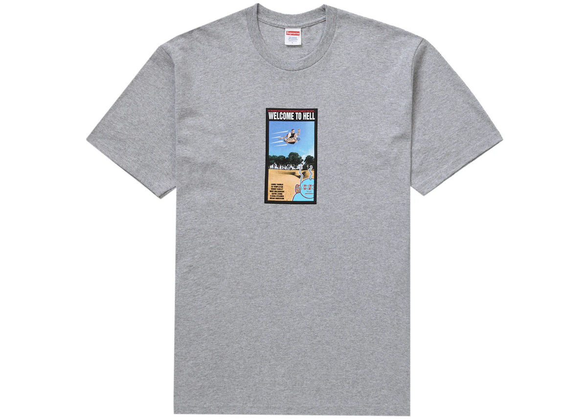 Supreme Toy Machine Welcome To Hell Tee Heather Grey