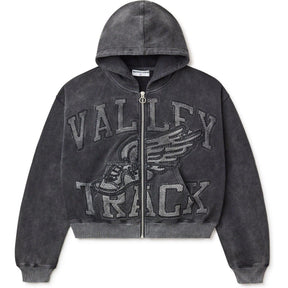 Vale Forever Valley Track Black Cat Zip Up