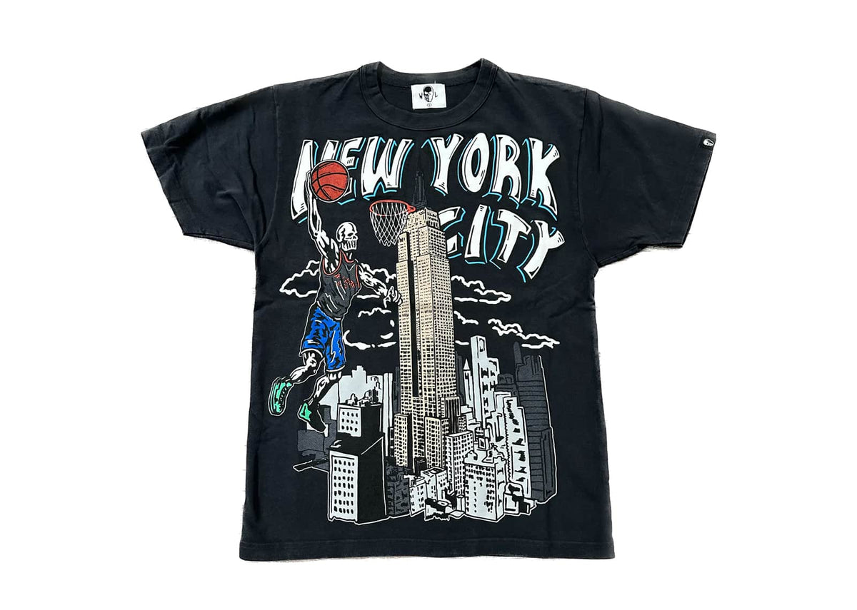 Warren Lotas New York Empire State T-Shirt Stone Washed