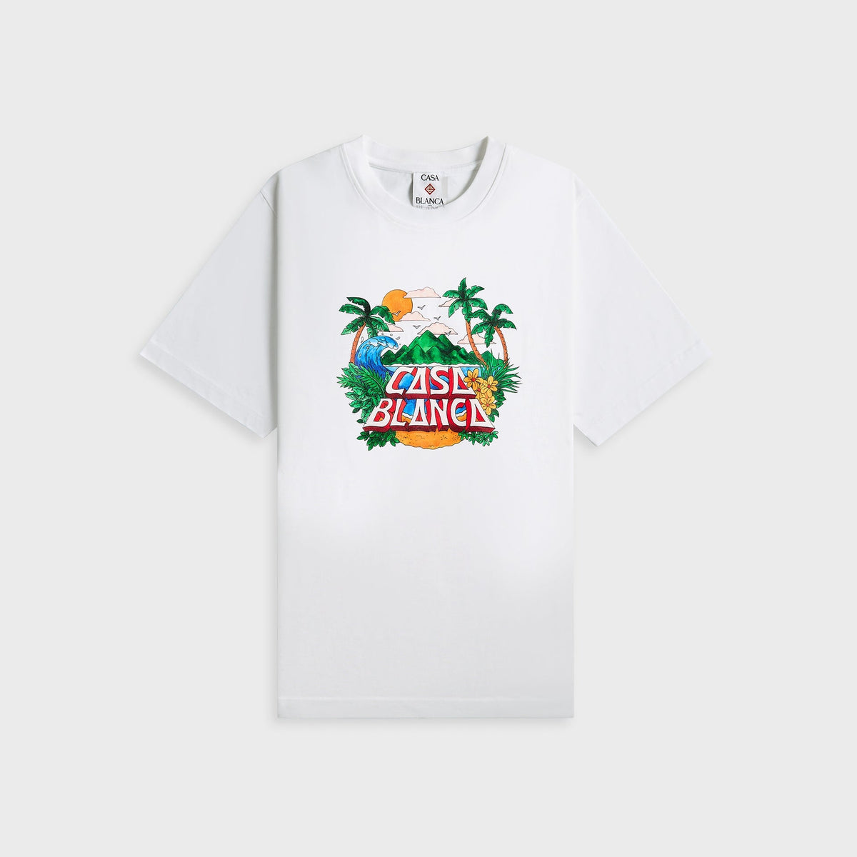 Casablanca Beach Wave T-Shirt White