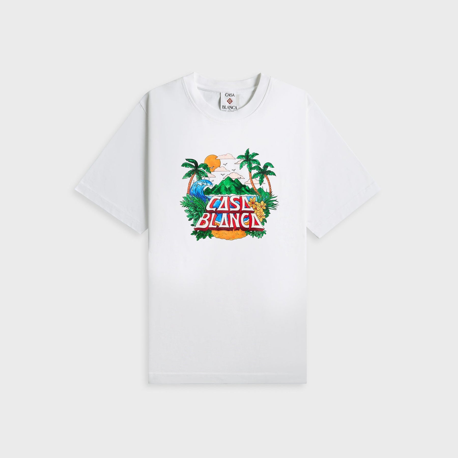 Casablanca Beach Wave T-Shirt White