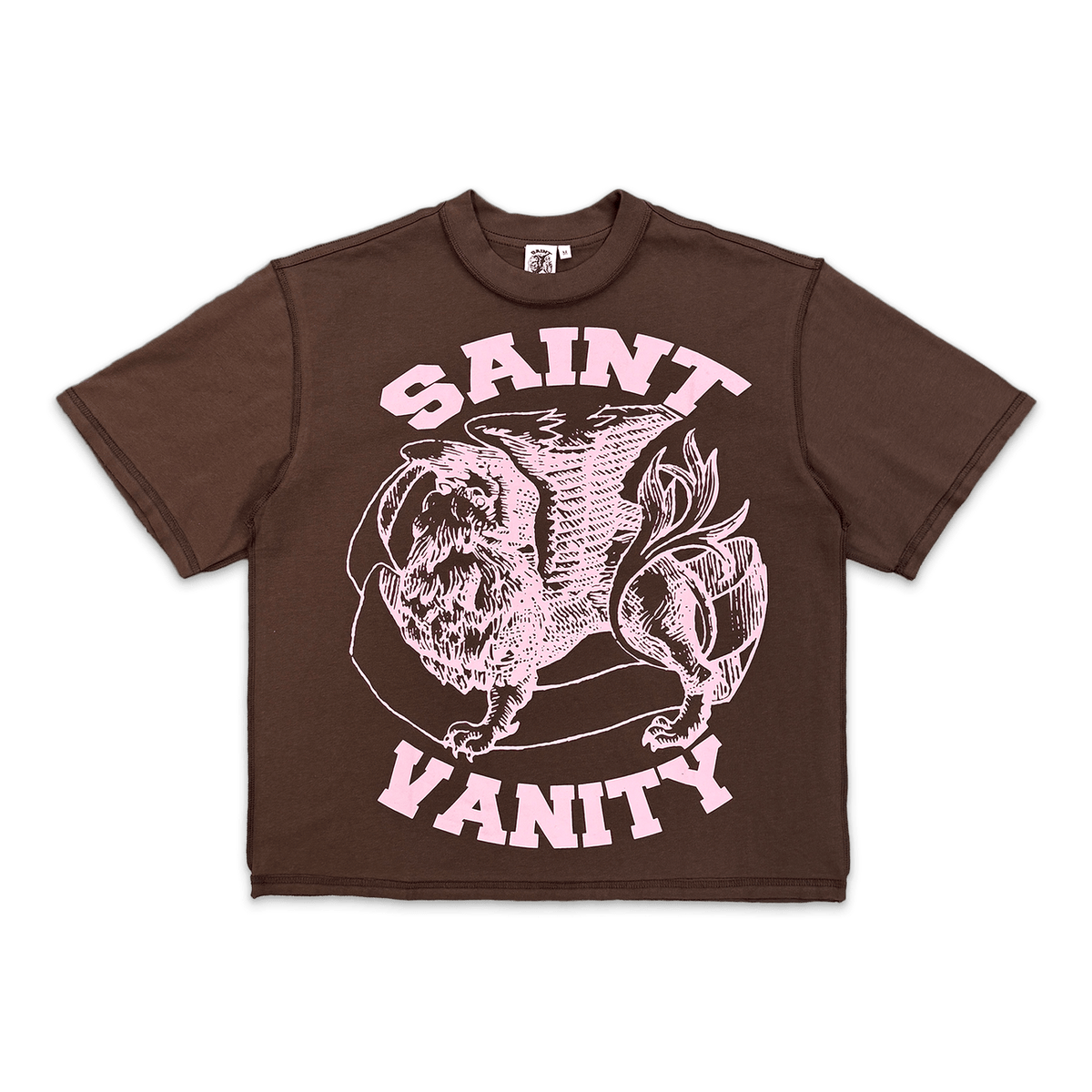 Saint Vanity Griffin Tee Brown Pink