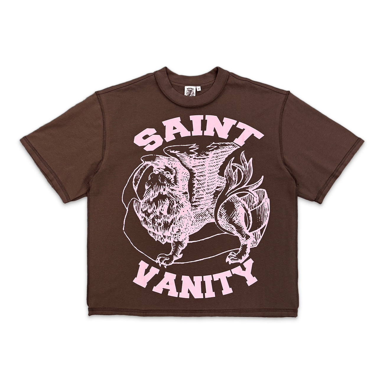 Saint Vanity Griffin Tee Brown Pink