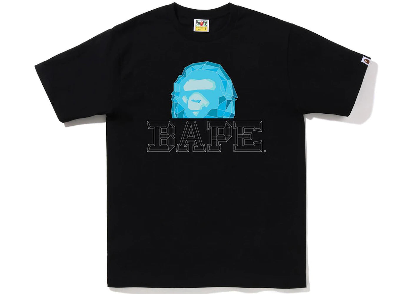 BAPE Polygon Ape Head Tee Black