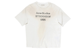 Acne Studios Sprayed Logo T-Shirt Dusty White