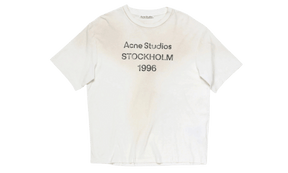 Acne Studios Sprayed Logo T-Shirt Dusty White