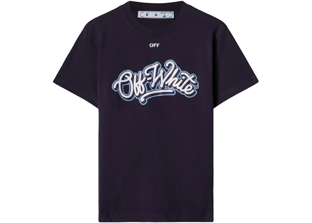 OFF-WHITE C/O Chicago Bulls T-shirt Navy/White/Light Blue