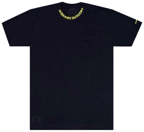 Chrome Hearts Neck Logo T-Shirt Black/Neon Yellow