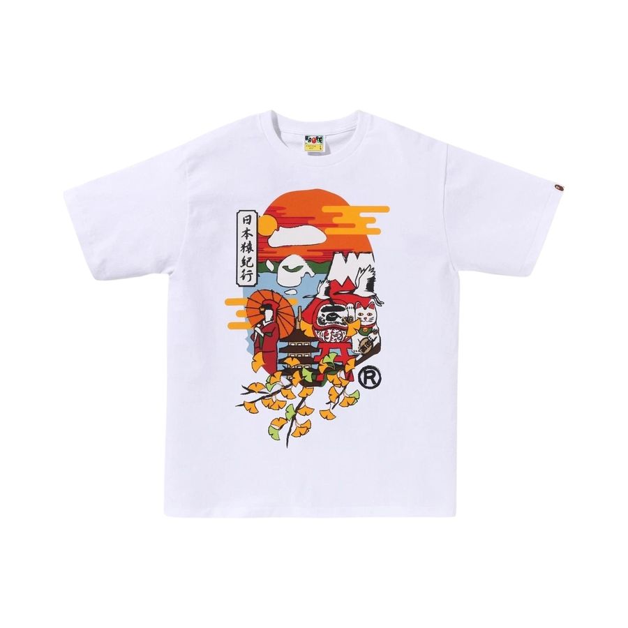 Bape Japan Culture Autumn Ape Head Tee White