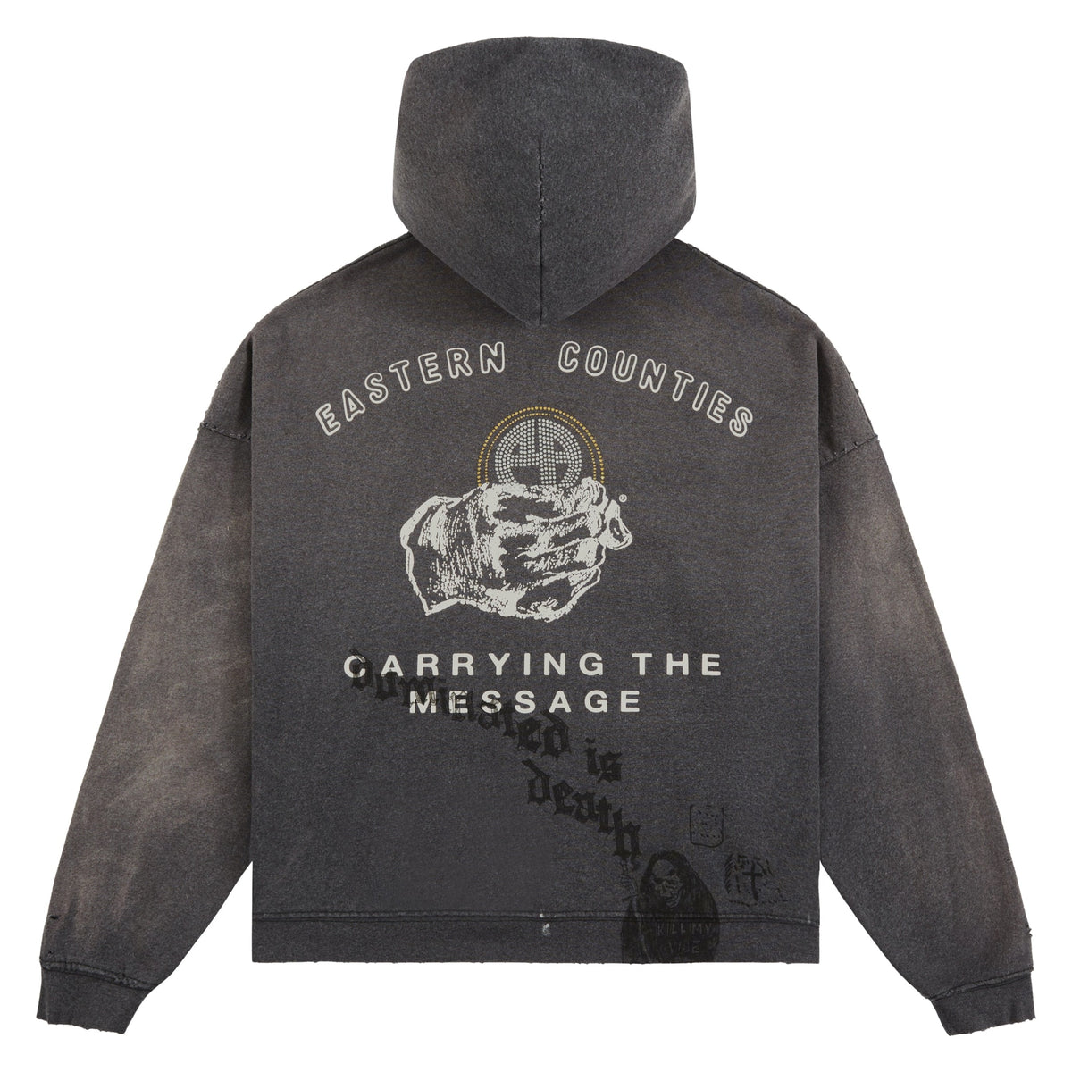 Paly Carrying The Message Zip Hoodie Gray