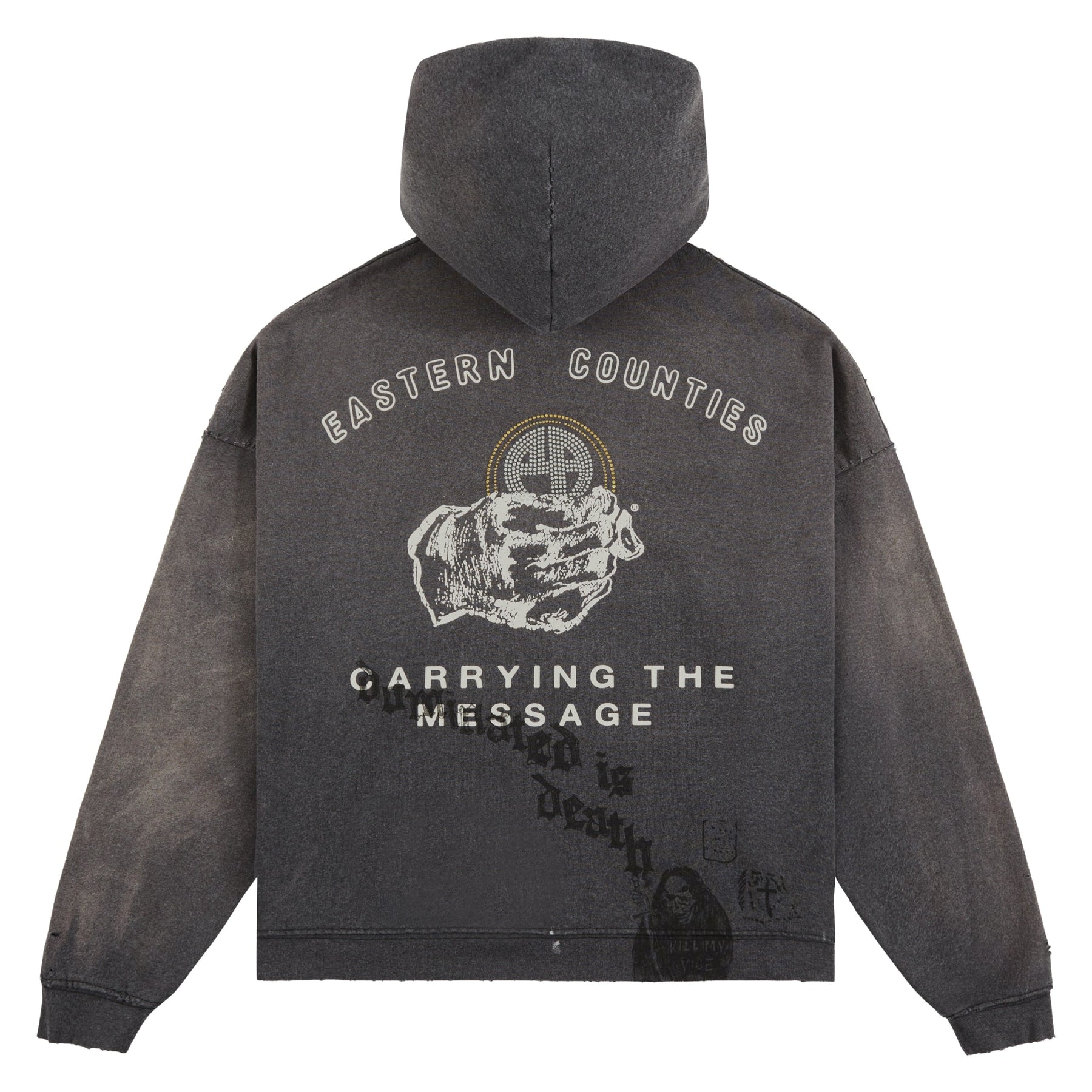 Paly Carrying The Message Zip Hoodie Gray