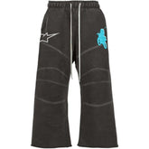 Triple Sevens Moto Sweatpants Black/Blue
