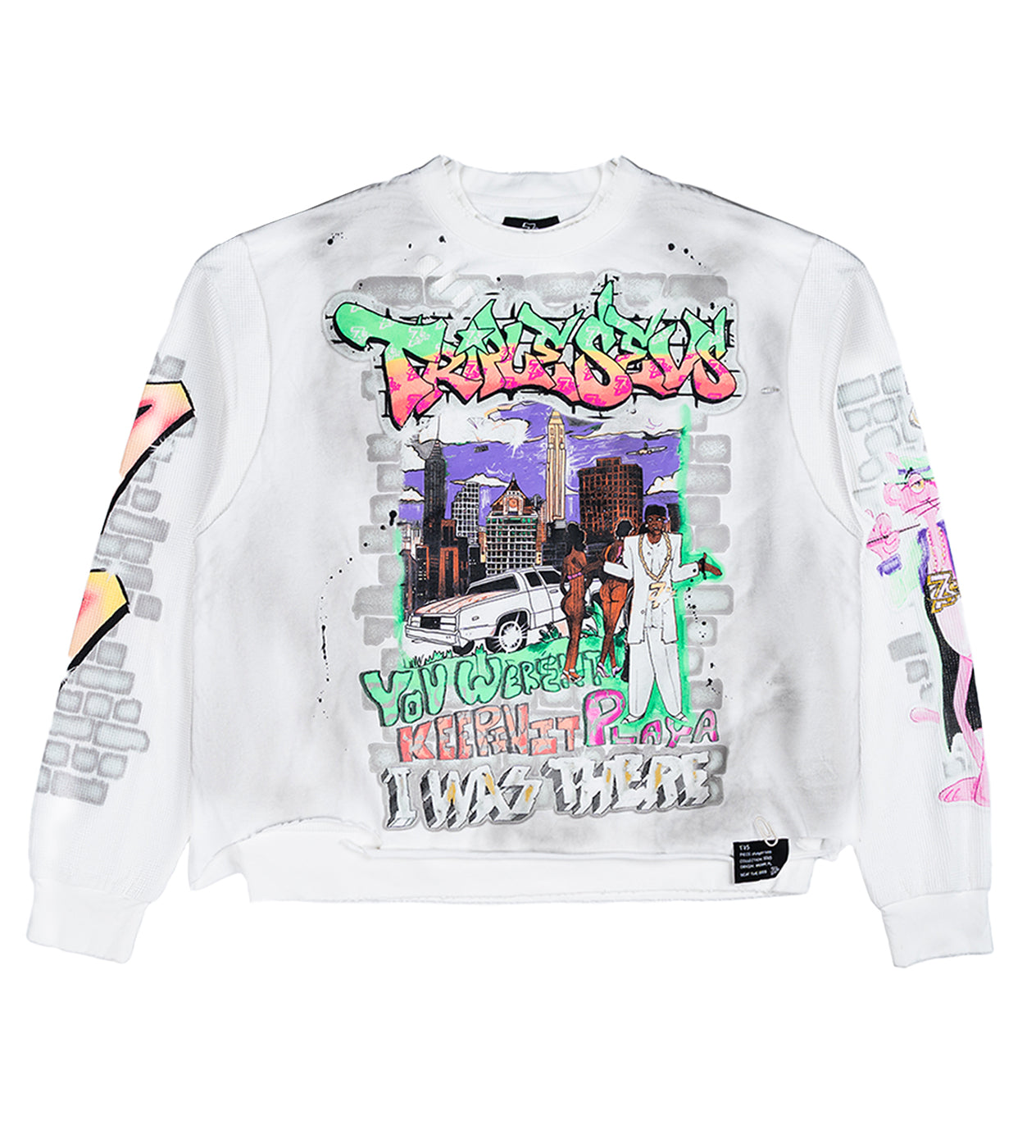 Triple Sevens Player L/S White