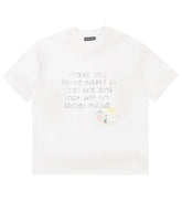 Boredom Kills Happy in Real Life Tee White