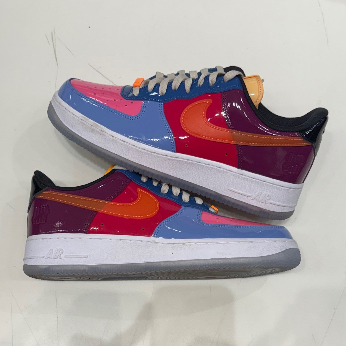 Nike Air Force 1 Low SP Undefeated Multi-Patent Total Orange Size 9.5 (Lightly Worn Pre-Owned)