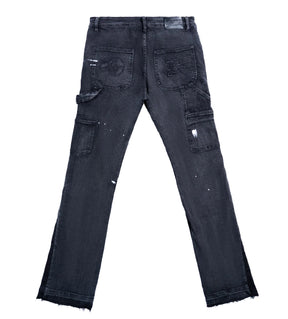 Triple Sevens Sniper Gang Black Flared Denim