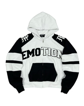 Mixed Emotions Varsity Hoodie Black/White
