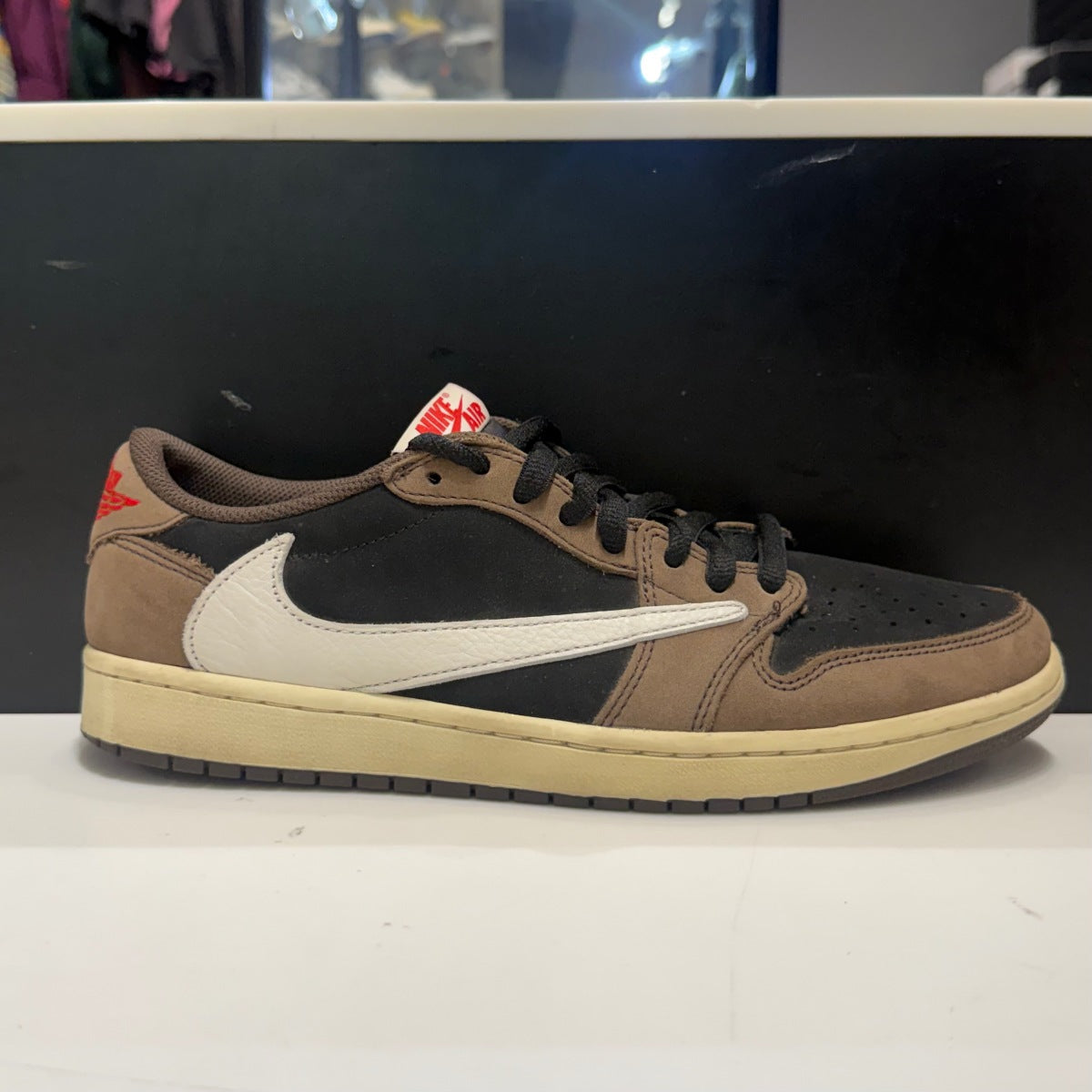 Jordan 1 Retro Low OG SP Travis Scott Mocha Size 9.5 (Heavily Worn Pre-Owned)