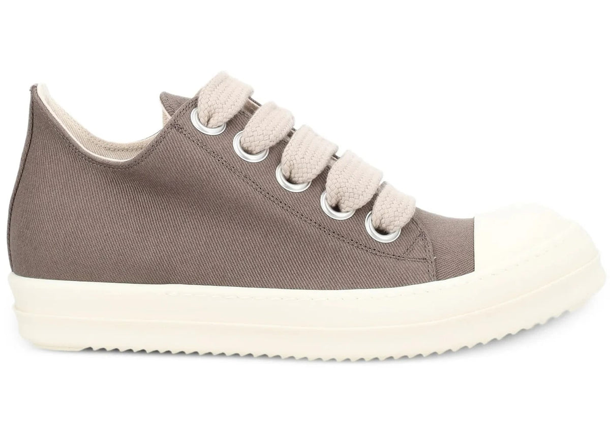 Rick Owens DRKSHDW Jumbolace Low Sneaks Dust Cotton Canvas